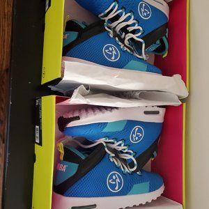 Blue Zumba Air Funk Sneakers Size 8